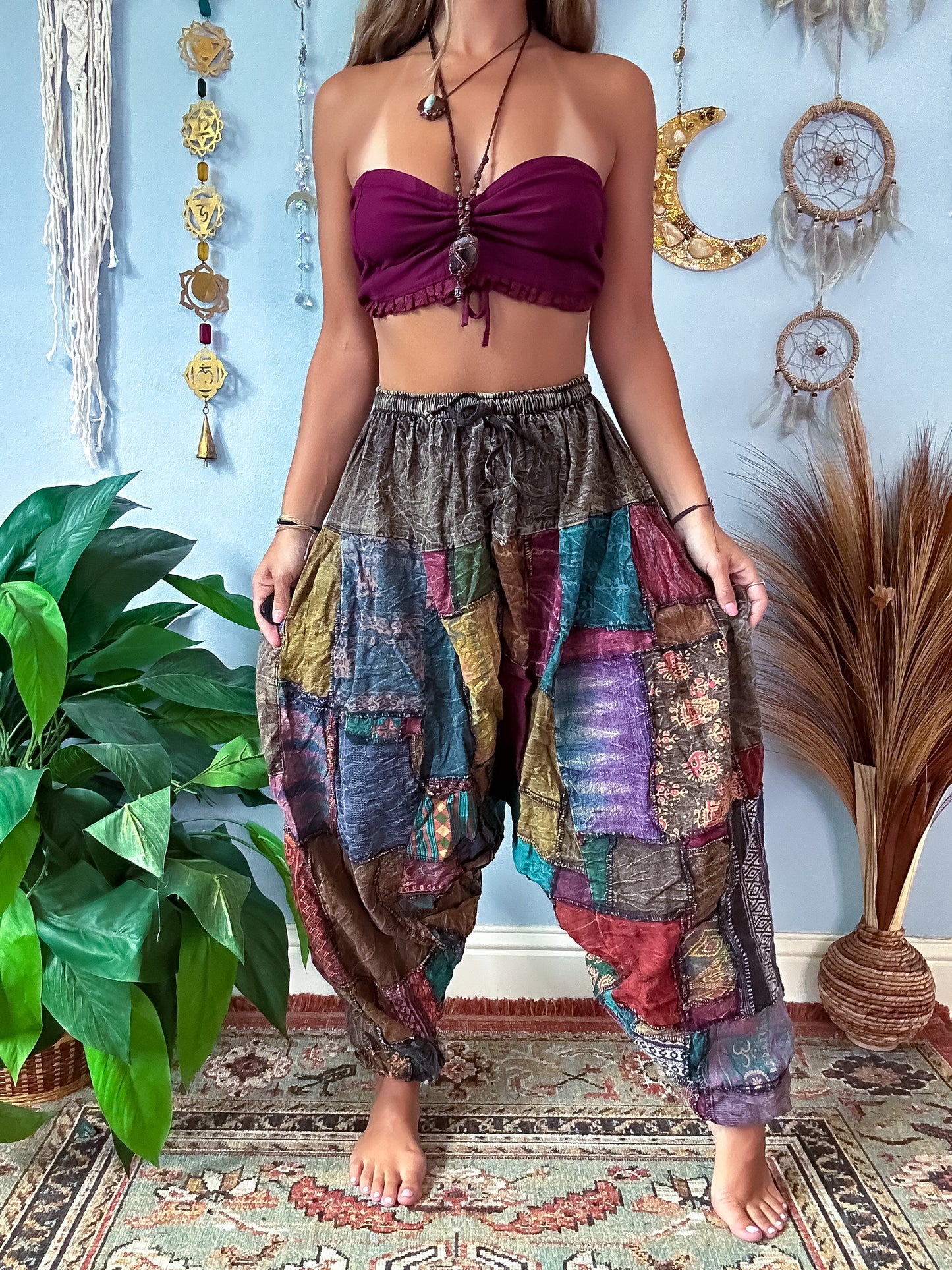 FORESTER HAREM TROUSERS - EARTH