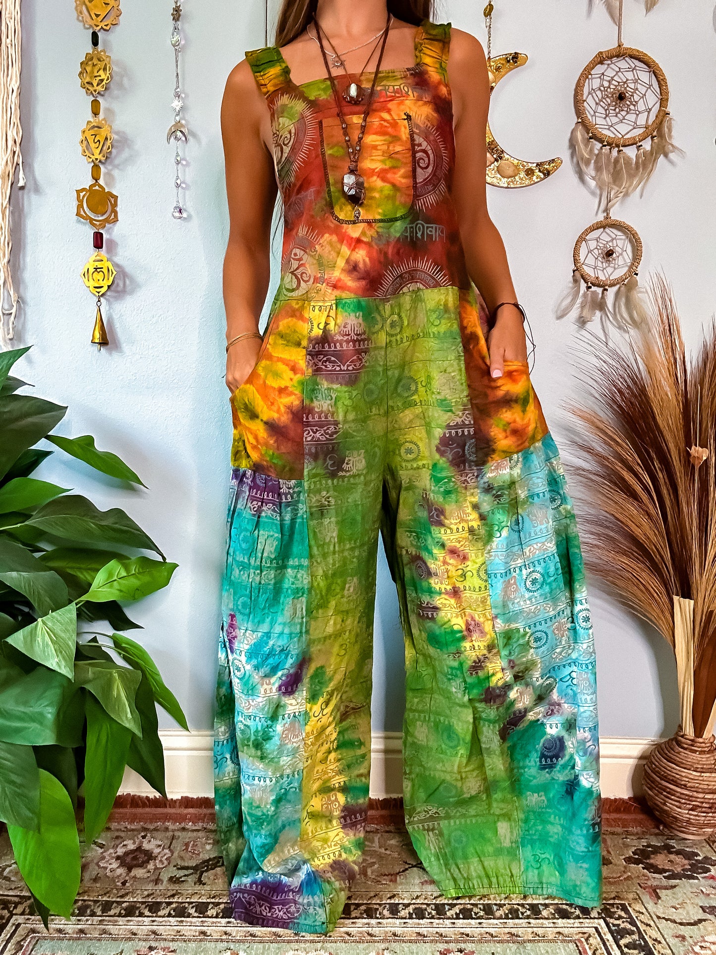 OMARI WIDE LEG OVERALLS