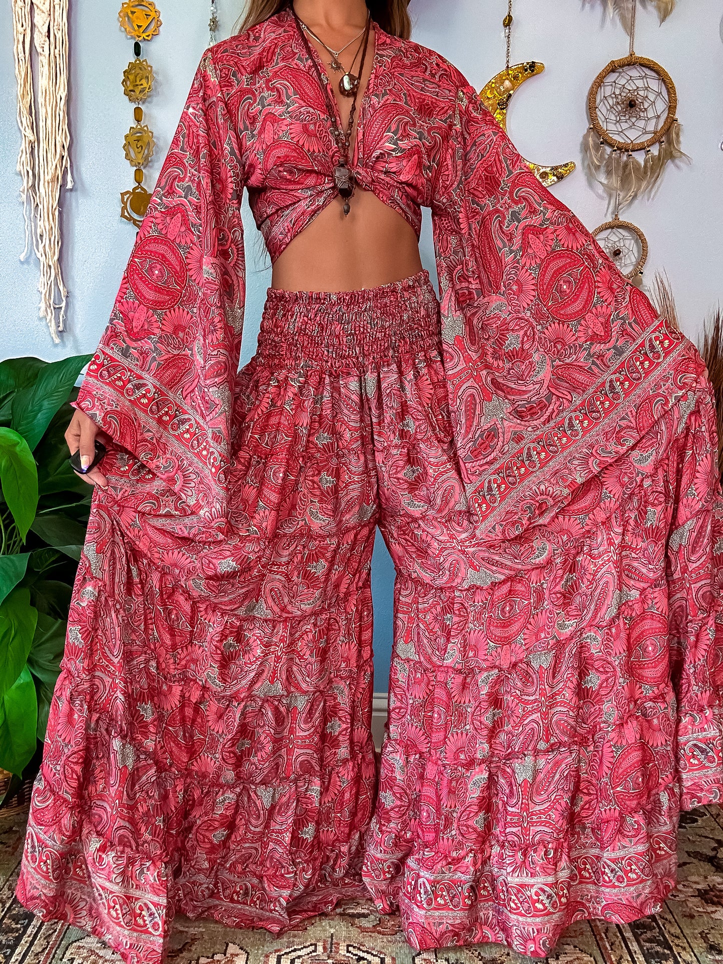 WILLOW TOP & PANTS SET - PINK