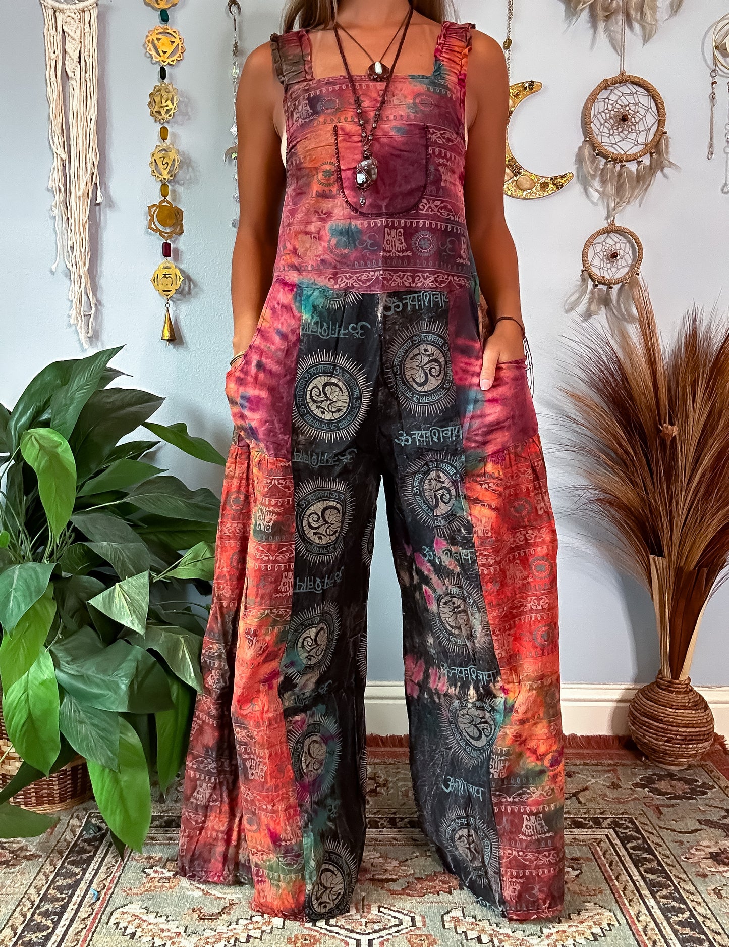 OMARI WIDE LEG OVERALLS