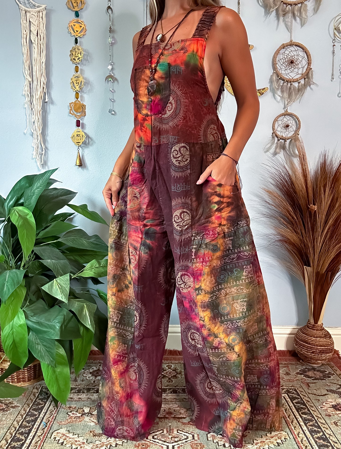 OMARI WIDE LEG OVERALLS