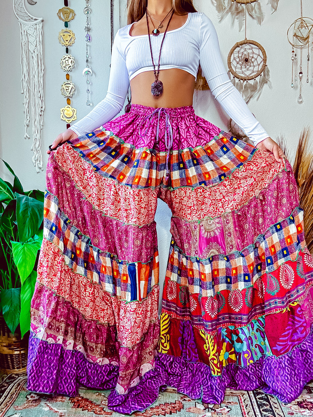LUNA TIERED PANTS (TALL) main image 0