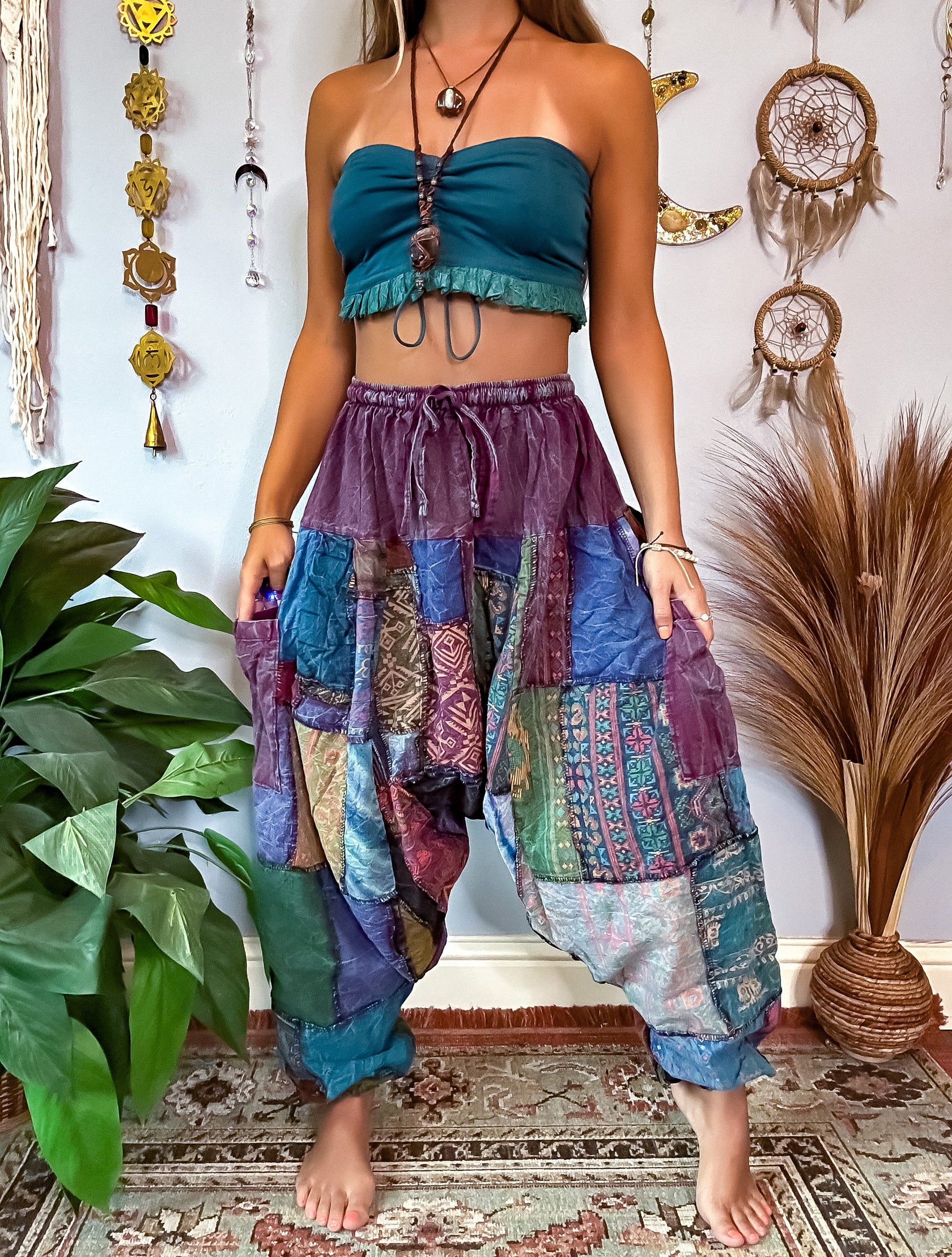 CEDAR HAREM TROUSERS - EARTH main image 0