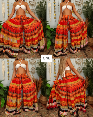 LUNA TIERED PANTS (regular)