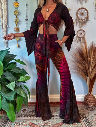 AURORA BELL BOTTOMS - BROWN
