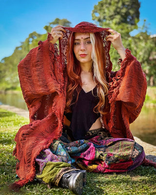 SENNA HOODED SHAWL