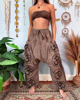 OMAIRA DROP CROTCH HAREM TROUSERS