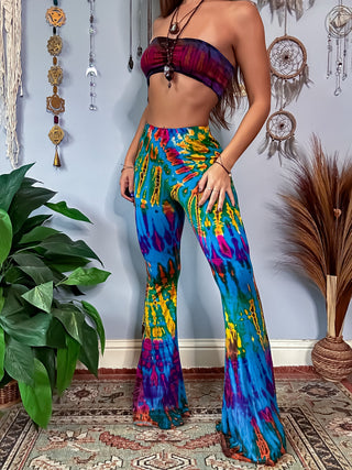 (PRE ORDER) AURORA FLARE PANTS - TURQUOISE