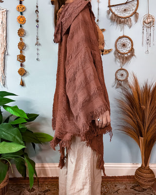 SENNA HOODED SHAWL