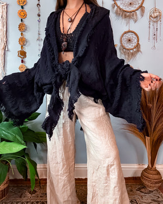 SENNA HOODED SHAWL