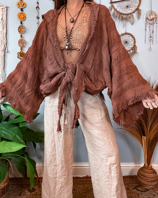 SENNA HOODED SHAWL