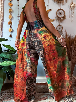 OMARI WIDE LEG OVERALLS