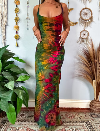AURORA DRESS - OLIVE