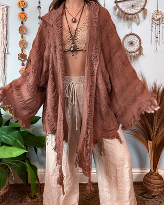 SENNA HOODED SHAWL