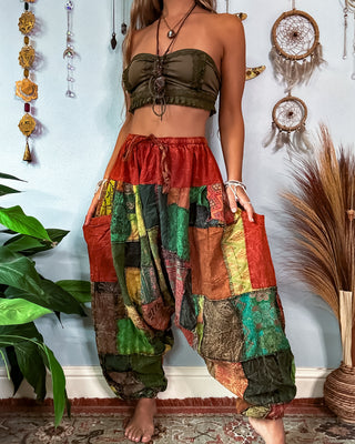 FORESTER HAREM TROUSERS - RUST