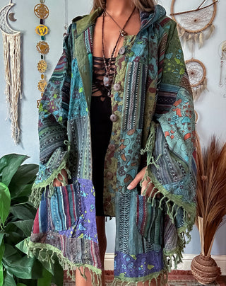 MUSHROOM PATCH PONCHO - COOL