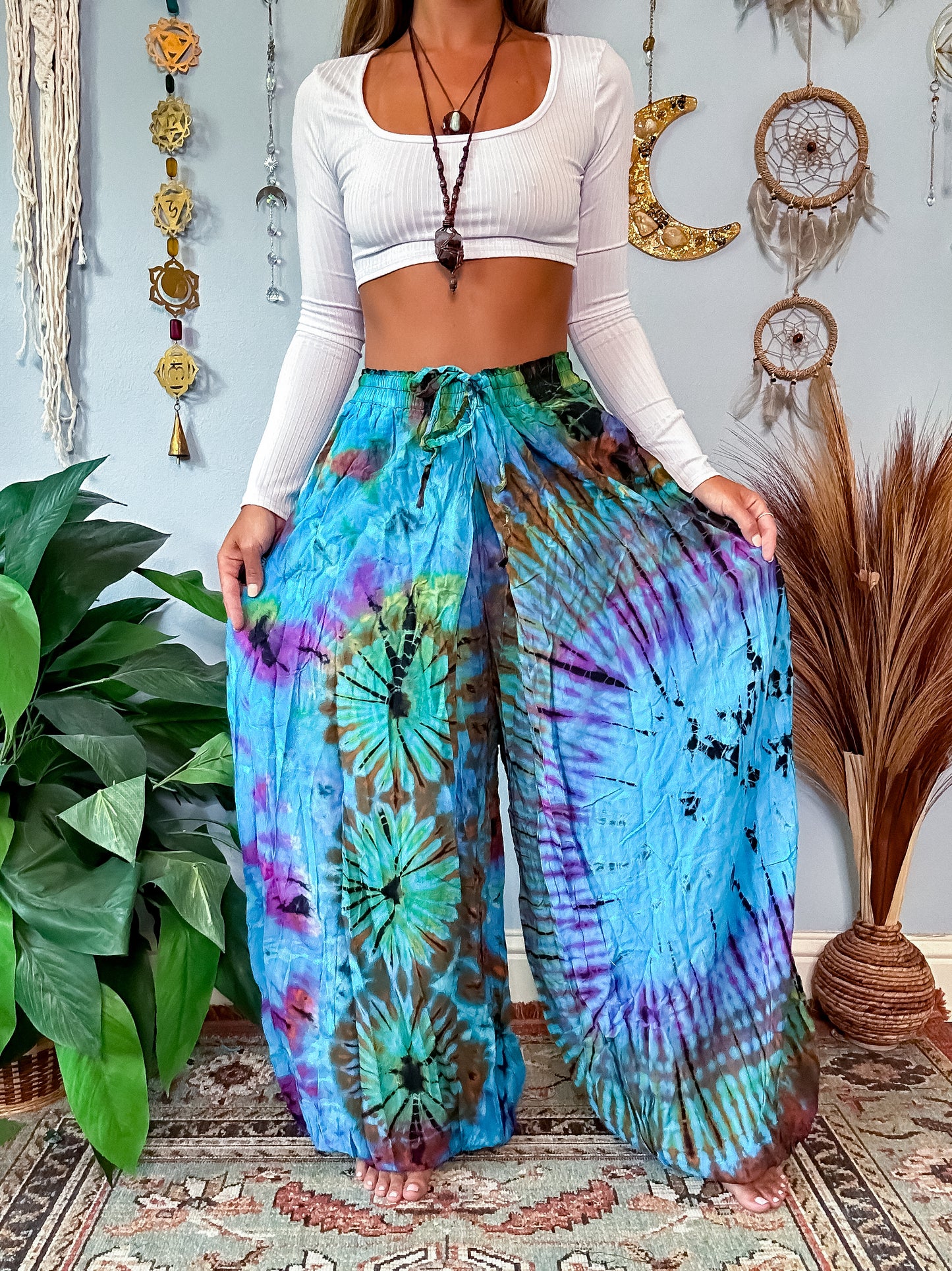 NOVA HAREM TROUSERS - GLACIER