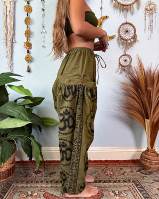 OMAIRA DROP CROTCH HAREM TROUSERS