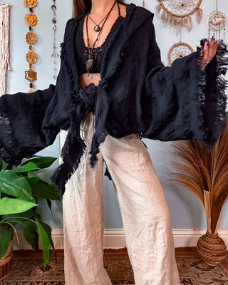 SENNA HOODED SHAWL