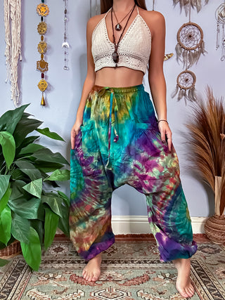 LUCY HAREM TROUSERS- SAGE