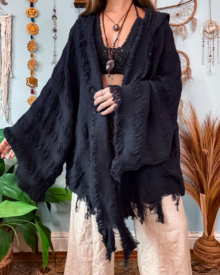 SENNA HOODED SHAWL