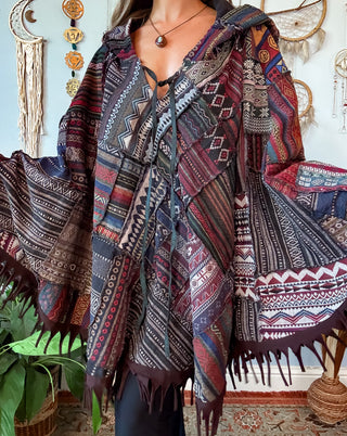 NEEVAN PONCHO- EARTH