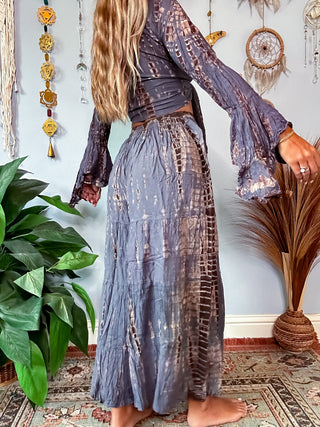 WIDE LEG PANTS SET - STONE