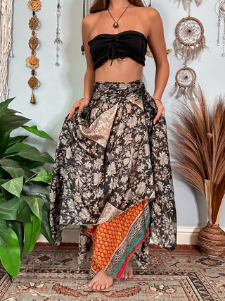 ELOISE REVERSIBLE WRAP SKIRT