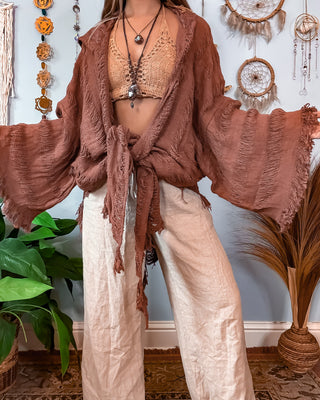 SENNA HOODED SHAWL