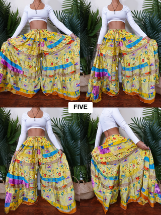 LUNA TIERED PANTS (GODDESS+)
