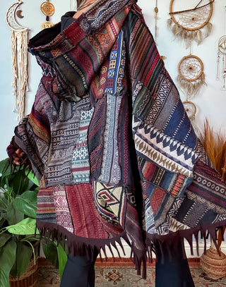 NEEVAN PONCHO- EARTH