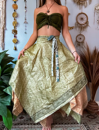 ELOISE REVERSIBLE WRAP SKIRT