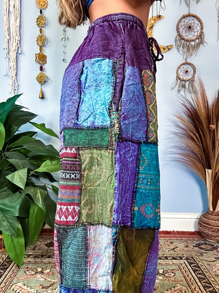 WOODLAND HAREM TROUSERS - BERRY