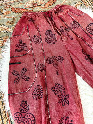 CELESTIA HAREM TROUSERS - RUST
