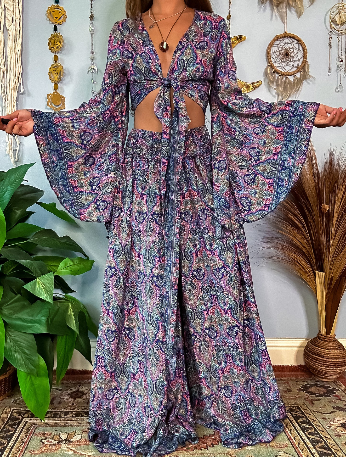 MARLOW TOP & PANTS SET - ROYAL BLUE