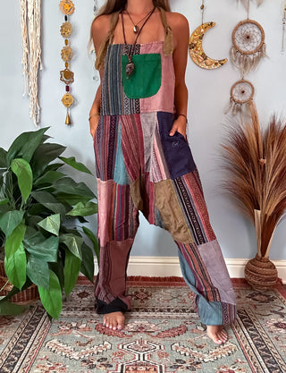 CARTER HAREM OVERALLS - EARTH