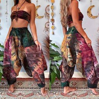 OMARI DROP CROTCH HAREM TROUSERS