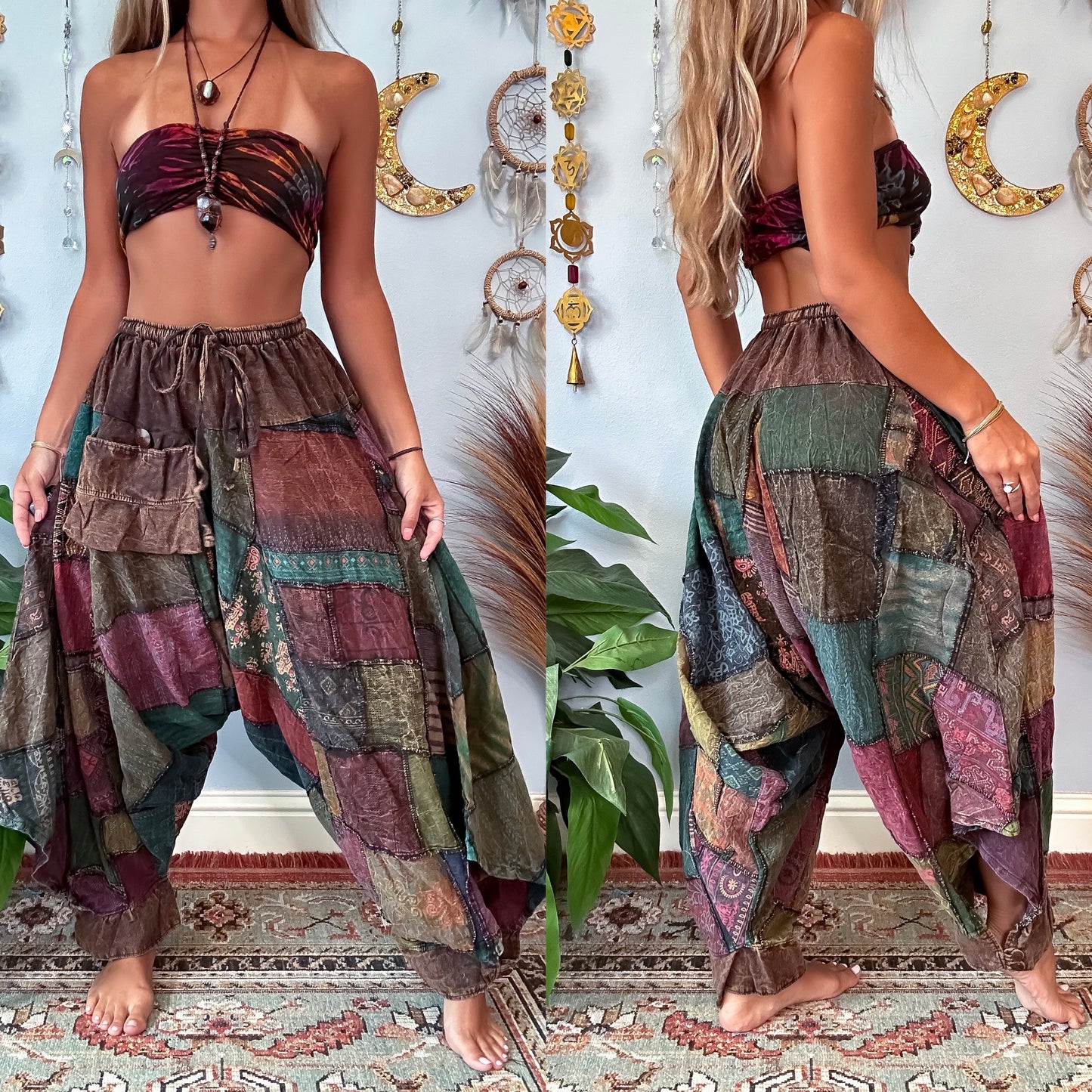 WOODLAND DROP CROTCH TROUSERS