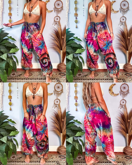 LEILANI DROP CROTCH HAREM TROUSERS