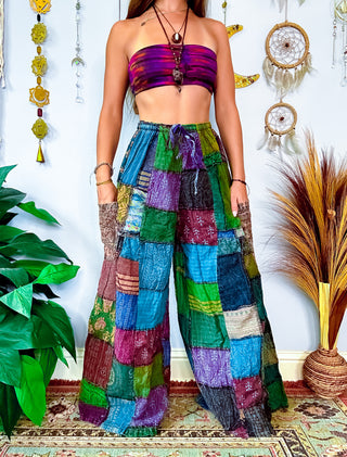 WOODLAND WIDE LEG TROUSERS - COOL