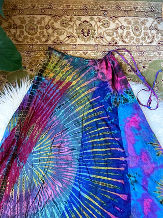 PATCHWORK TIE DYE SKIRT