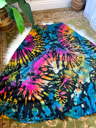 ROXIE TIE DYE TIERED SKIRT