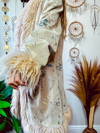 WL FAUX FUR TRIM COAT