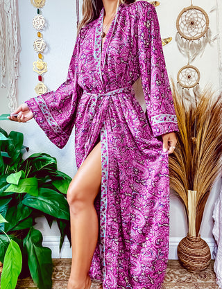SILK PAISLEY KIMONO