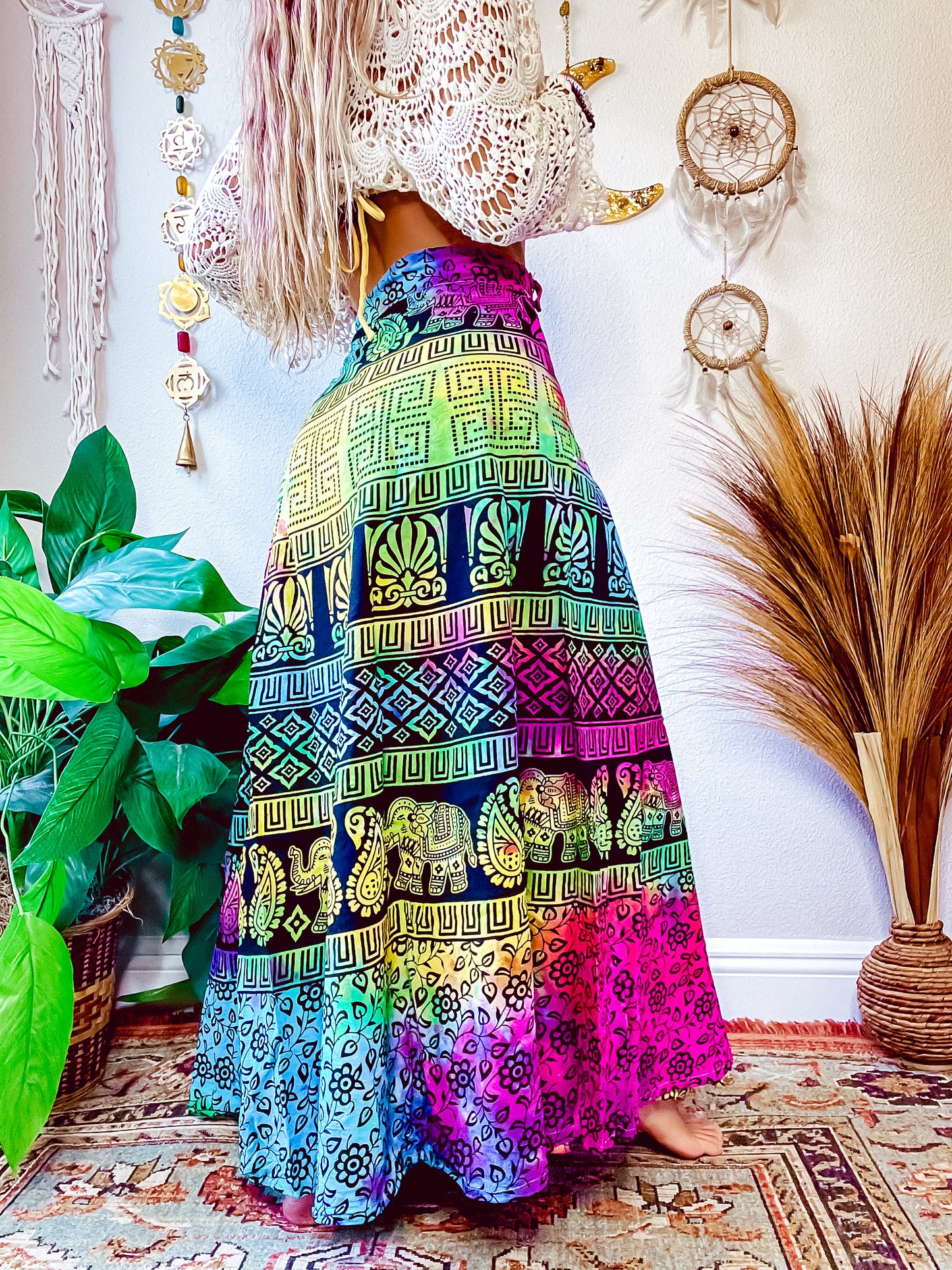 ELEKTRIK ELEPHANT WRAP SKIRT