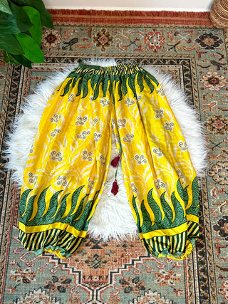 RECYCLED SILK HAREM TROUSERS