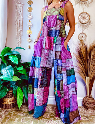 WOODLAND OVERALLS - BERRY TONED
