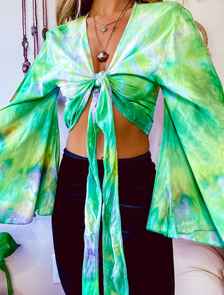 BELL SLEEVE TIE DYE TOP - COLLAB W/ LORI