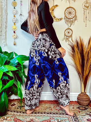 XENA HAREM TROUSERS - BLUE