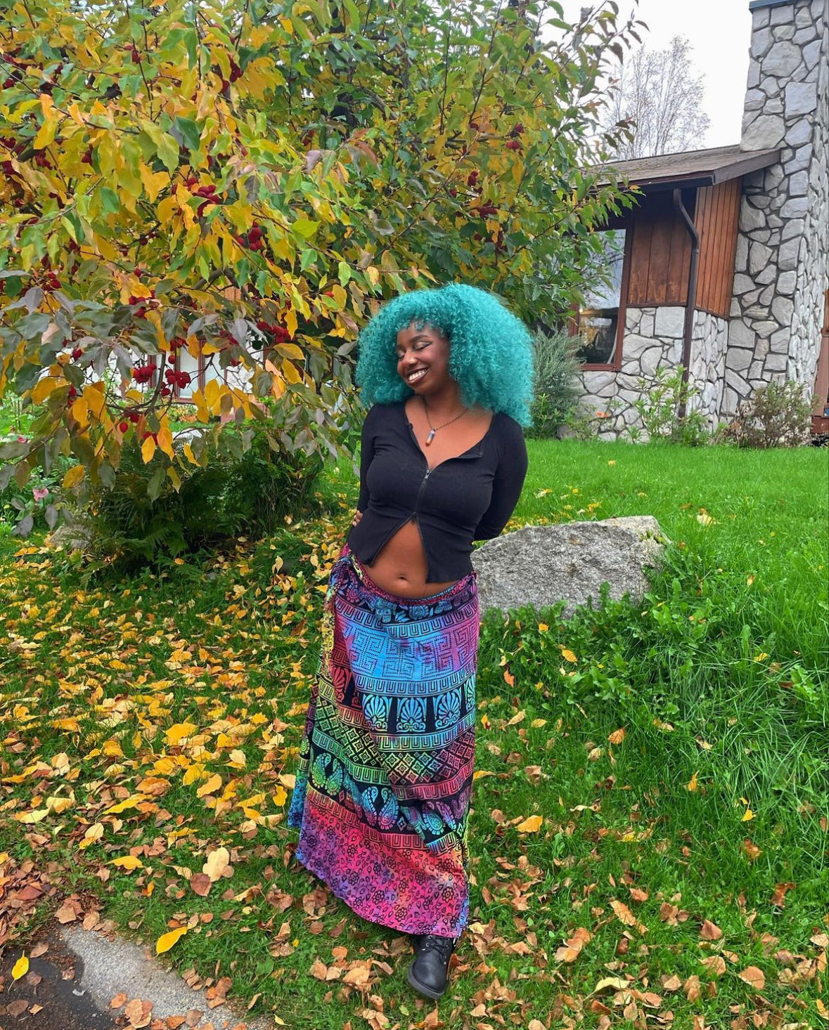 ELEKTRIK ELEPHANT WRAP SKIRT